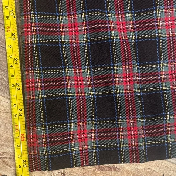 J.Crew Hayden Kickout Crop Pants Black Stewart Tartan Plaid 00 - Picture 3 of 5